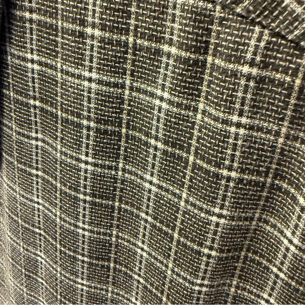 ViSiVo Textured Brown Plaid Button-Up Shirt Men’s L 16-16½‎ Classic Grandpacore - Picture 2 of 14